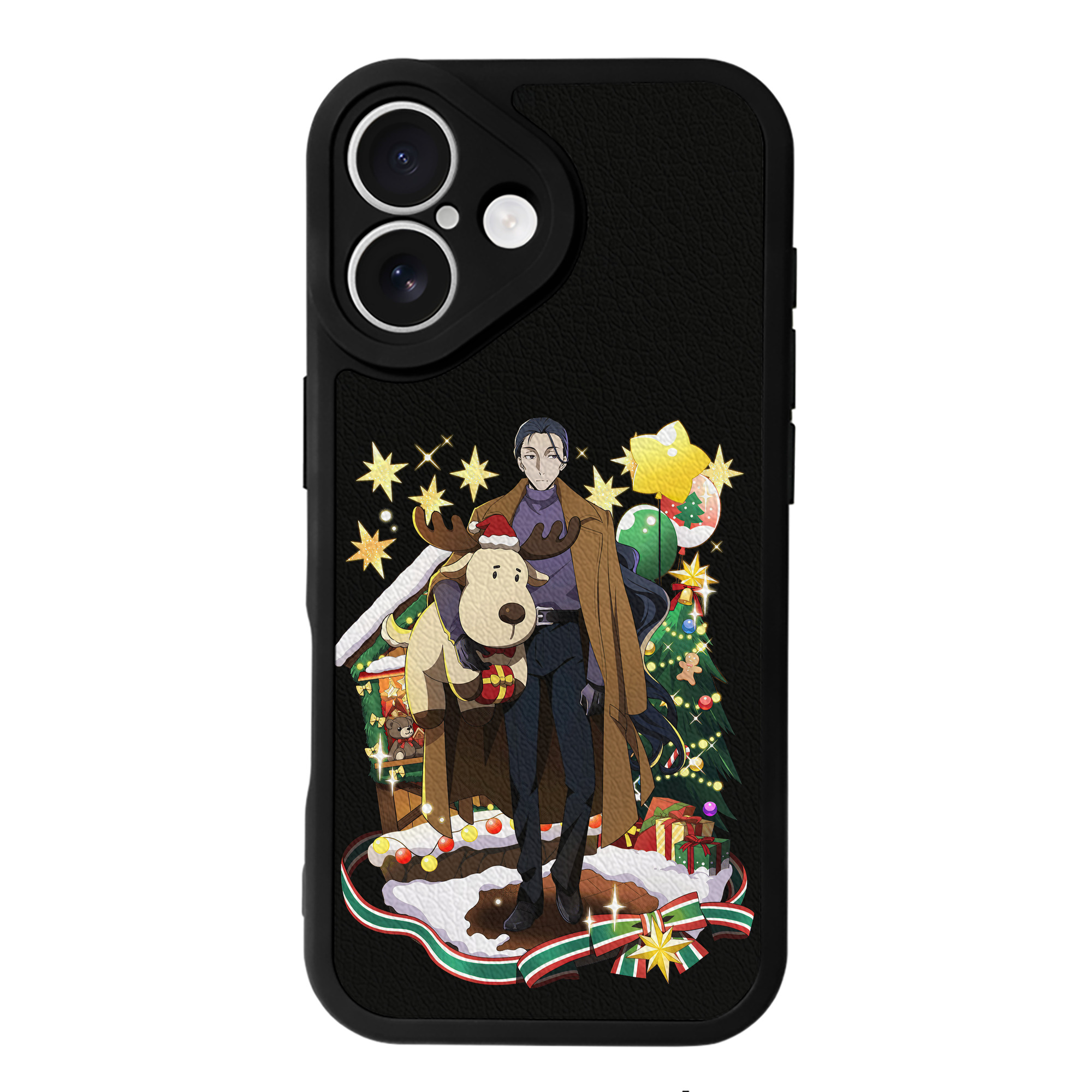 （画像用） 文豪ストレイドッグス Bungo Stray Dogs 【iPhone 16シリーズ対応】シリコンスマホケース（レザー調） 材質：シリコン
